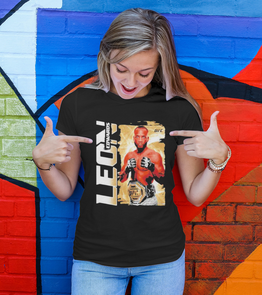 LEON EDWARDS UFC Champion Pose T-Shirt