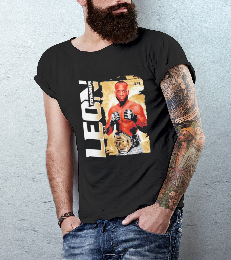 LEON EDWARDS UFC Champion Pose T-Shirt