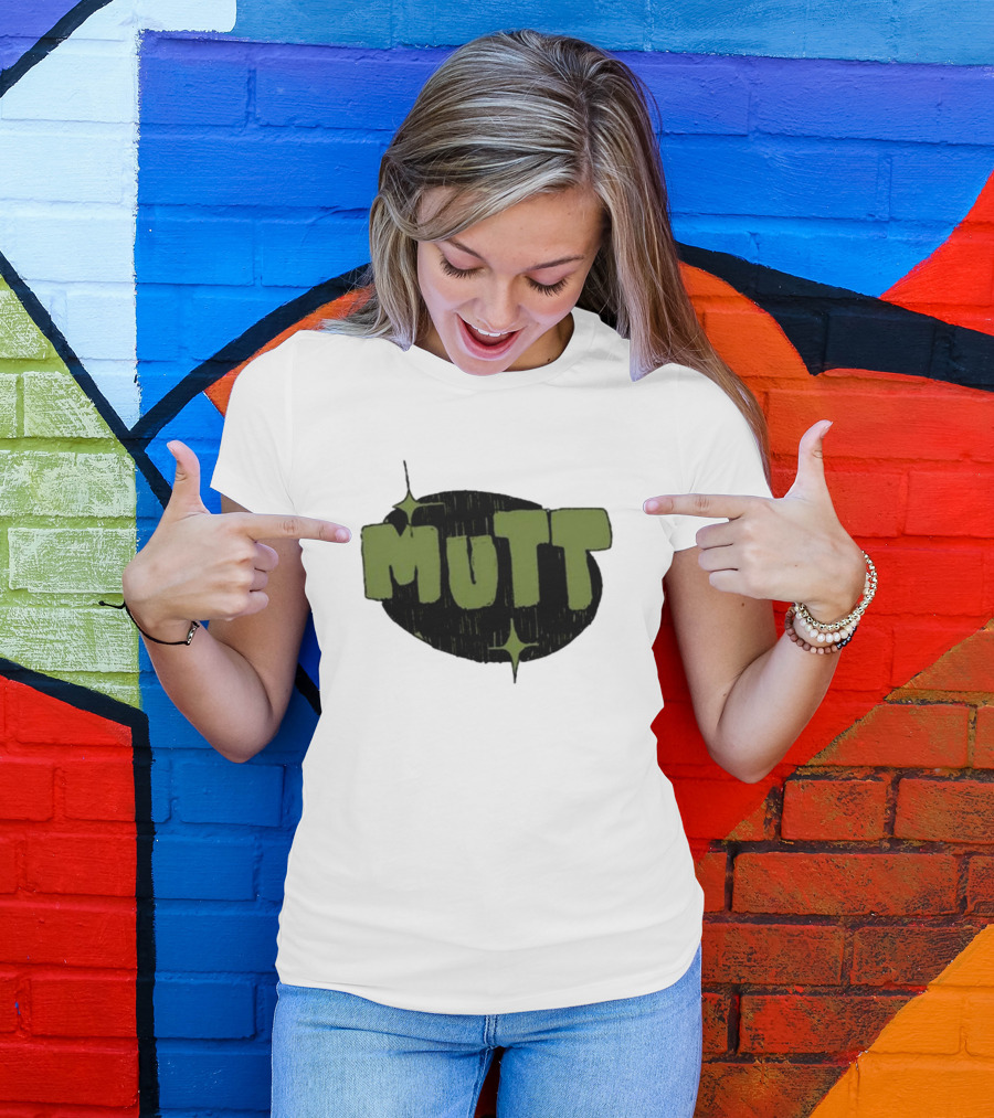 Mutt Bigsquidman Chunky Text Aesthetic T-Shirt