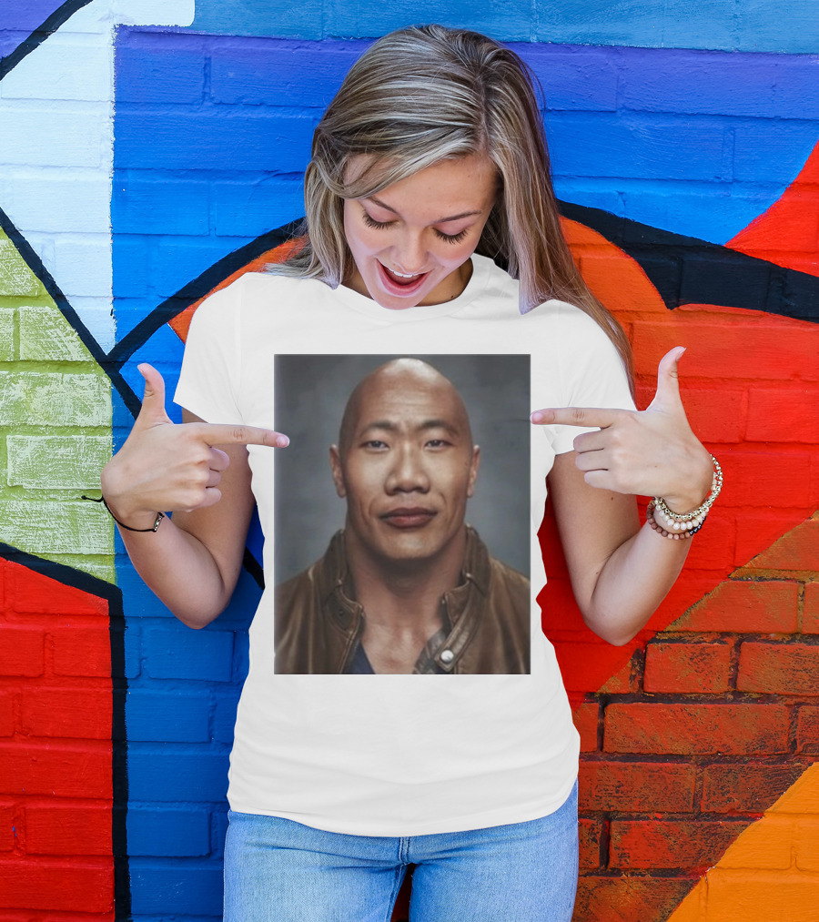 Dwayne The Wok Johnson Meme Face Mashup T-Shirt