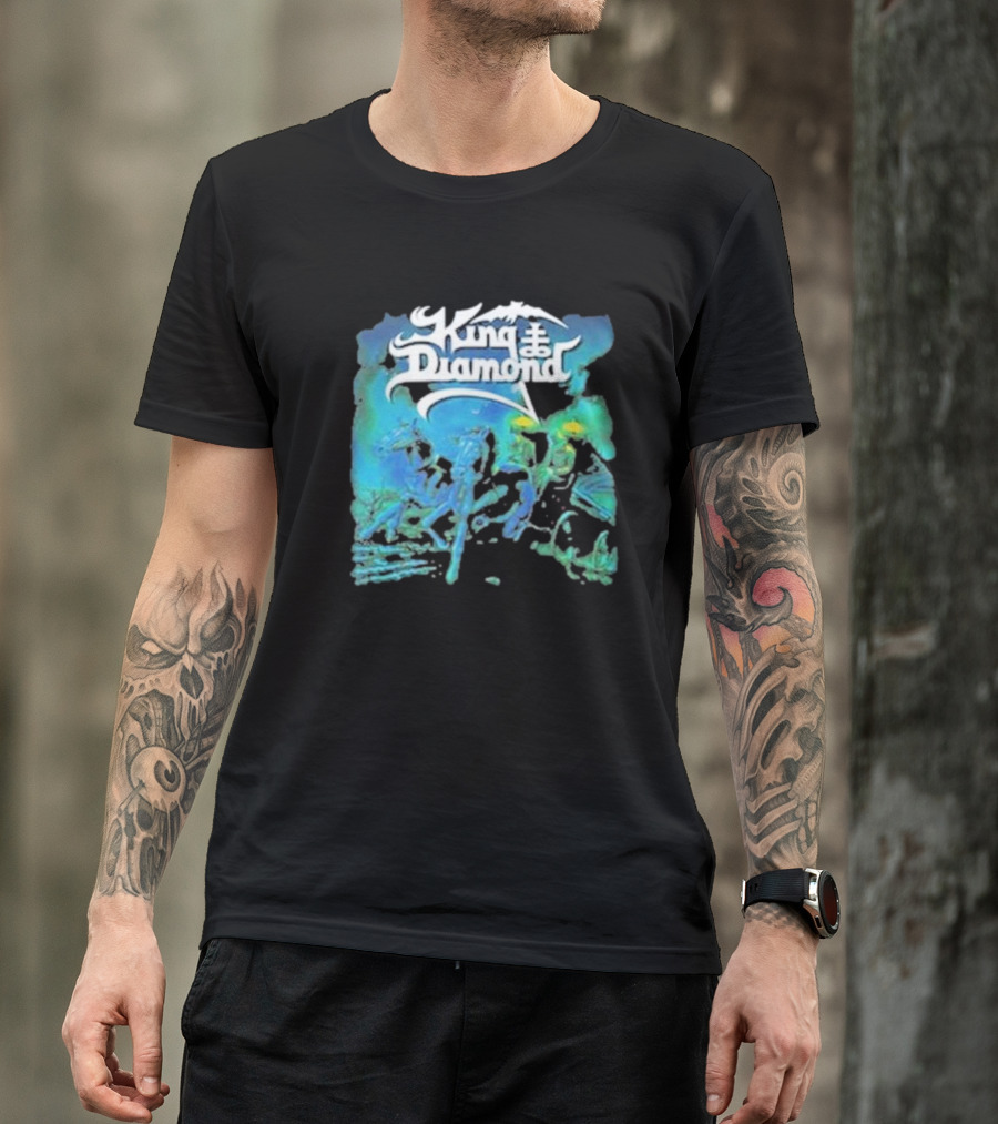 King Diamond Abigail Album Art Blue And Green T-Shirt