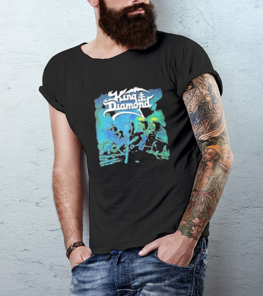 King Diamond Abigail Album Art Blue And Green T-Shirt
