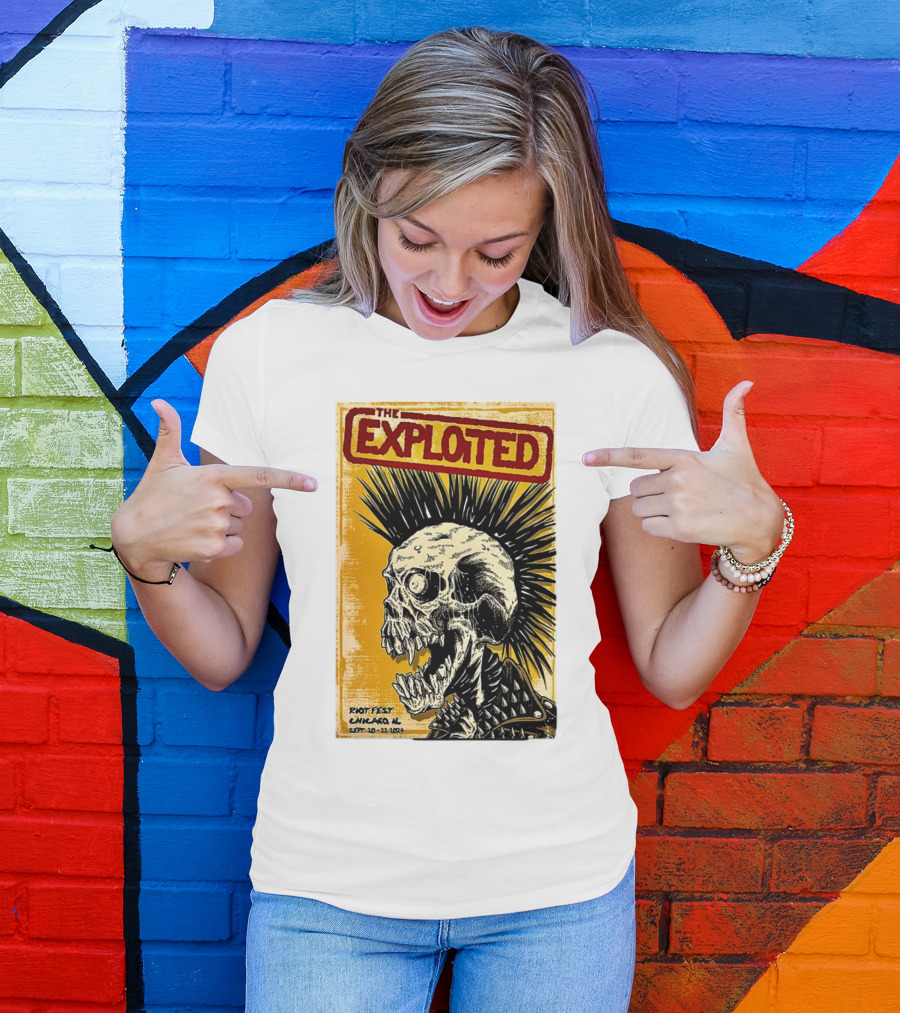 The Exploited Skull Riot Fest Chicago IL Sept 20-22 T-Shirt
