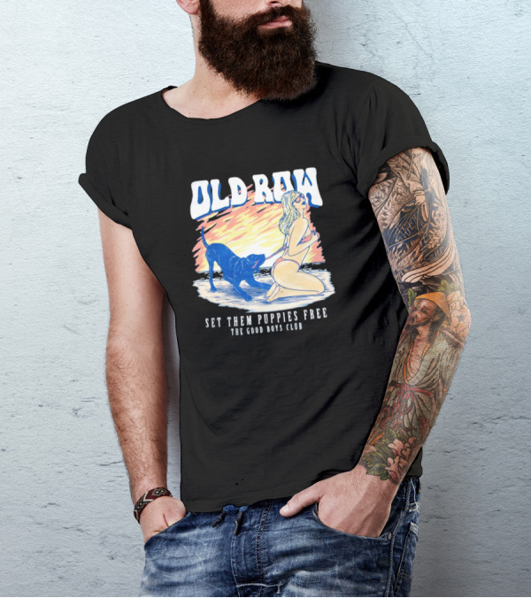 Old Row Set Them Puppies Free The Good Boys Club T-Shirt