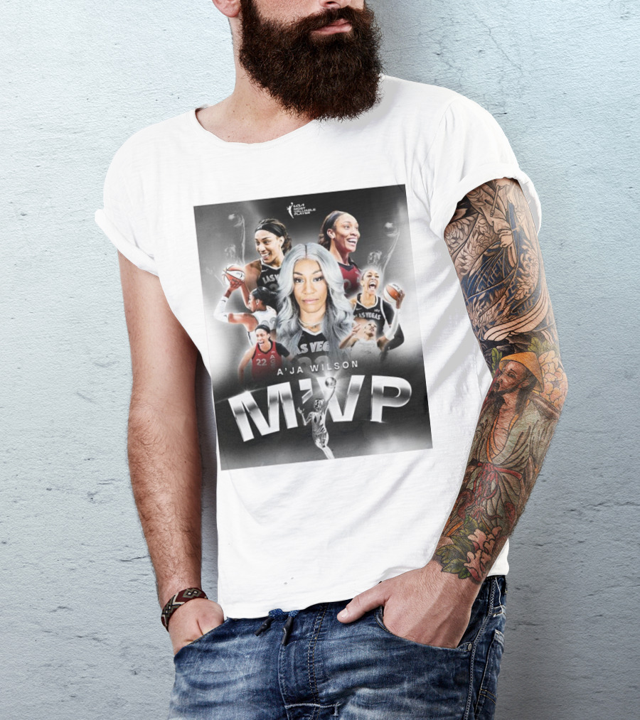 A'ja Wilson Las Vegas Aces WNBA MVP T-Shirt