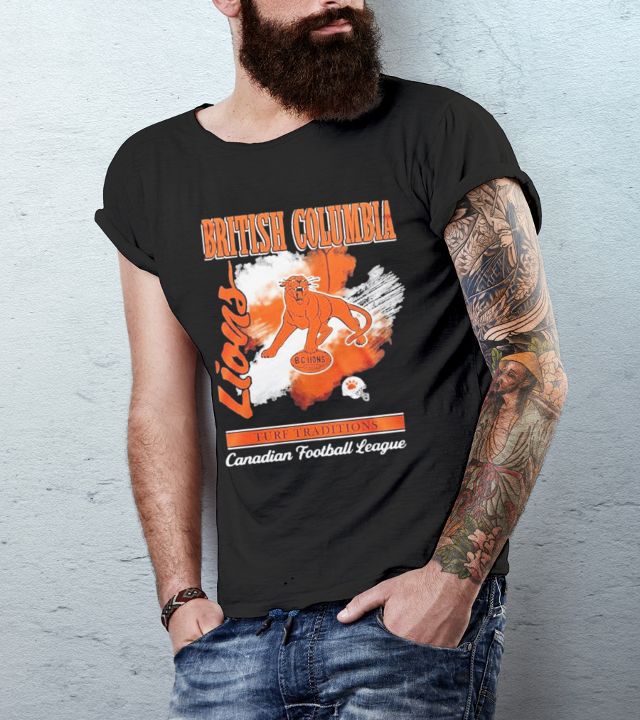 British Columbia Lions Turf Traditions Canadian Football League T-Shirt