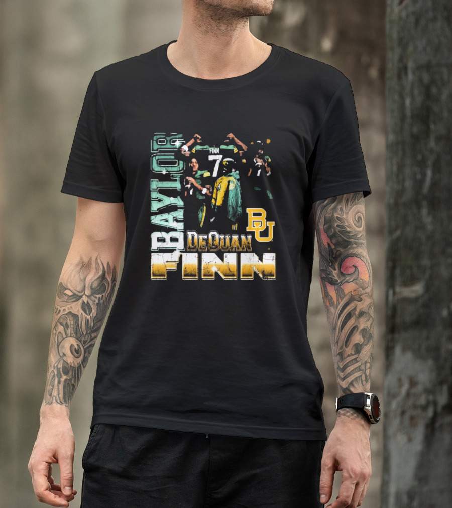 Baylor Bears Dequan Finn 7 BU T-Shirt