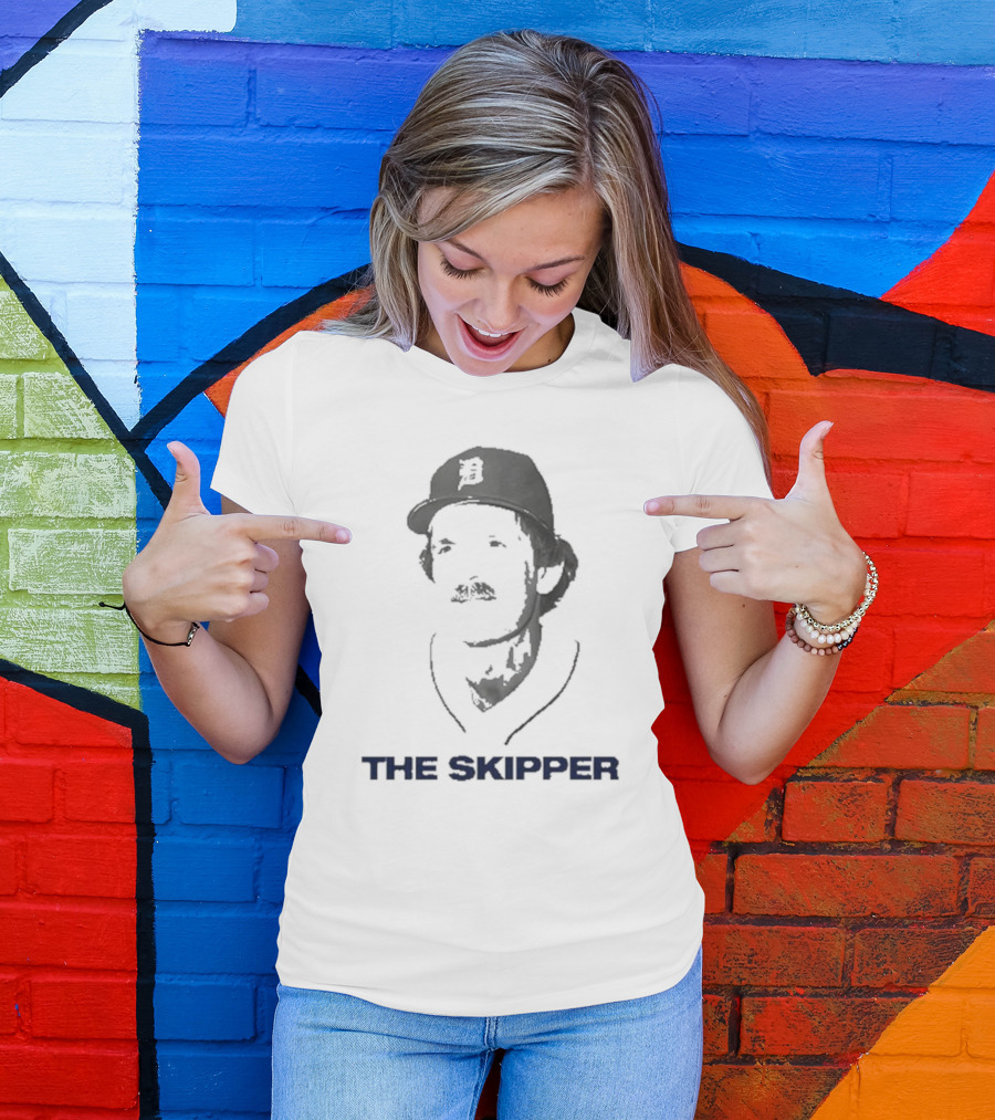 Beau Brieske Wearing Jim Leyland Detroit The Skipper T-Shirt