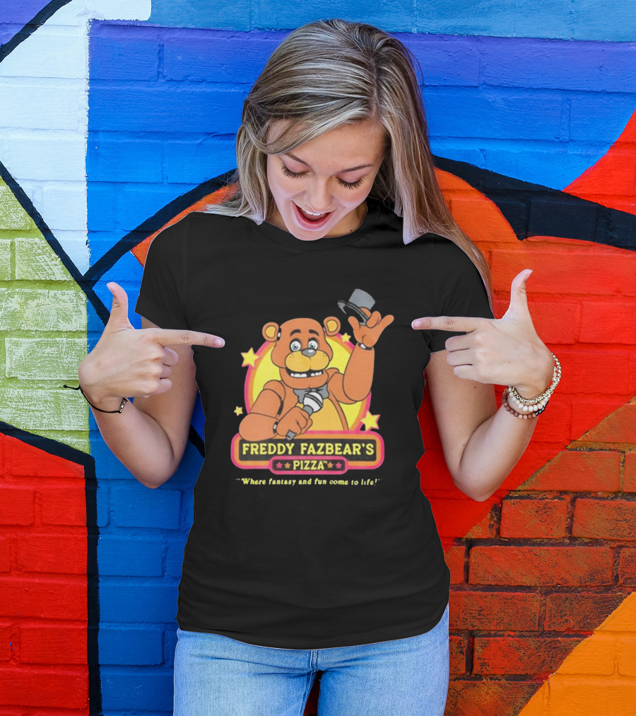 Freddy Fazbear’s Pizza Where Fantasy And Fun Come To Life Five Nights At Freddy’s T-Shirt