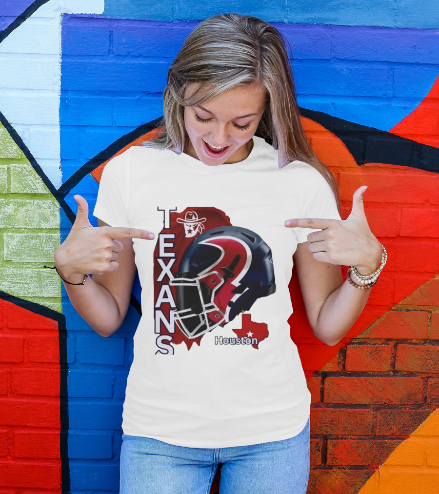 Texans Houston Team Spirit Sports Helmet Texans T-Shirt