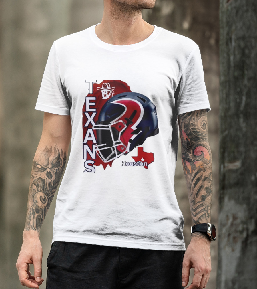 Texans Houston Team Spirit Sports Helmet Texans T-Shirt