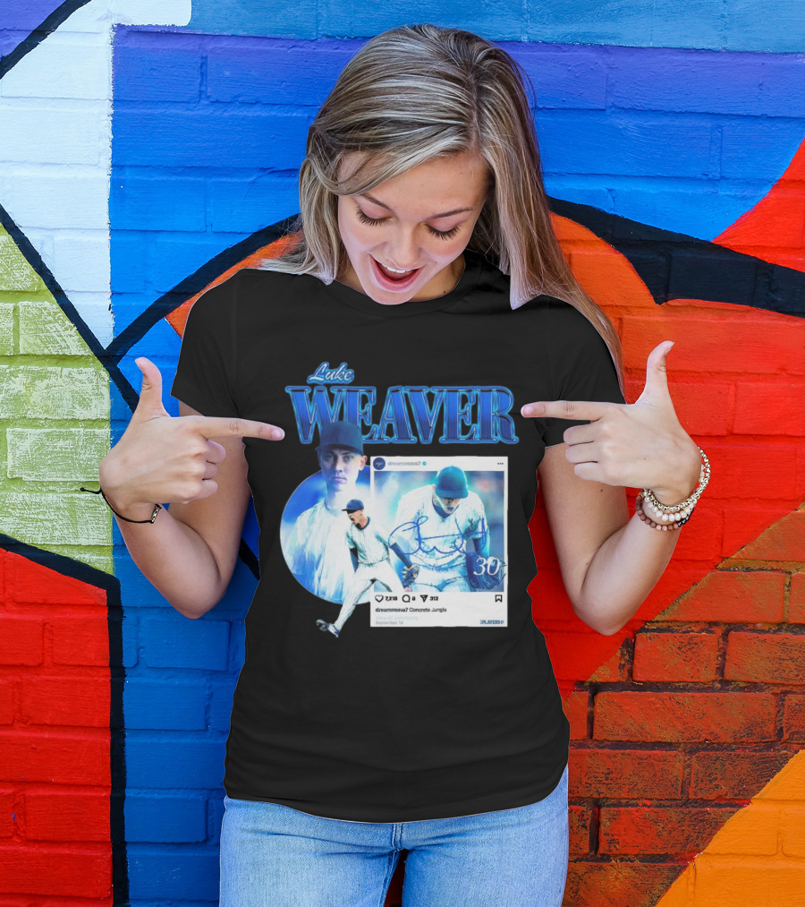 Luke Weaver Dream Weaver New York Concrete Jungle 30 Signature Playoffs T-Shirt