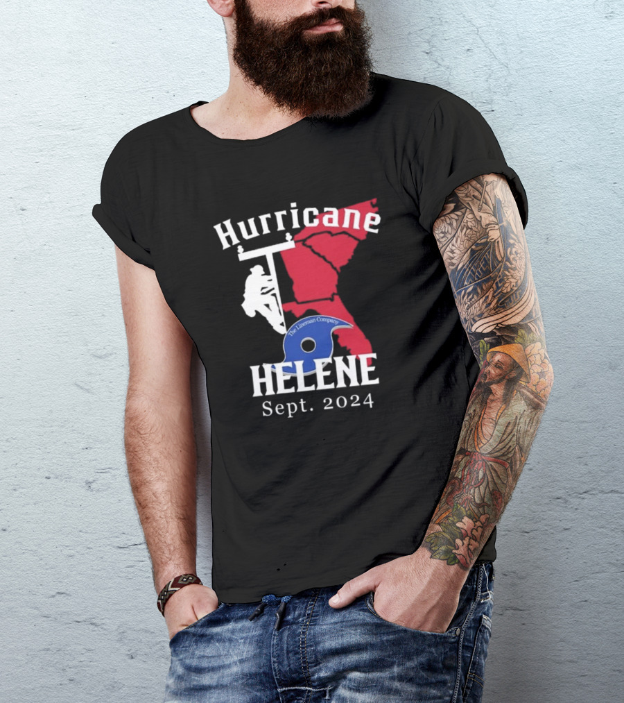 Hurricane Helene The Lineman Company Sept. T-Shirt
