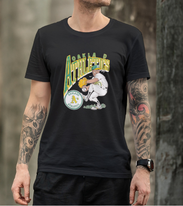 Oakland Athletics Vintage 1990s MLB Caricature A's T-Shirt