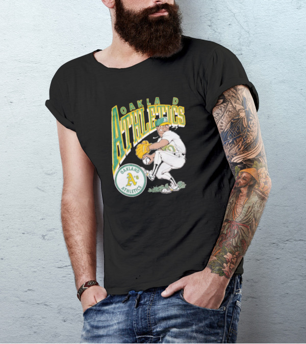 Oakland Athletics Vintage 1990s MLB Caricature A's T-Shirt