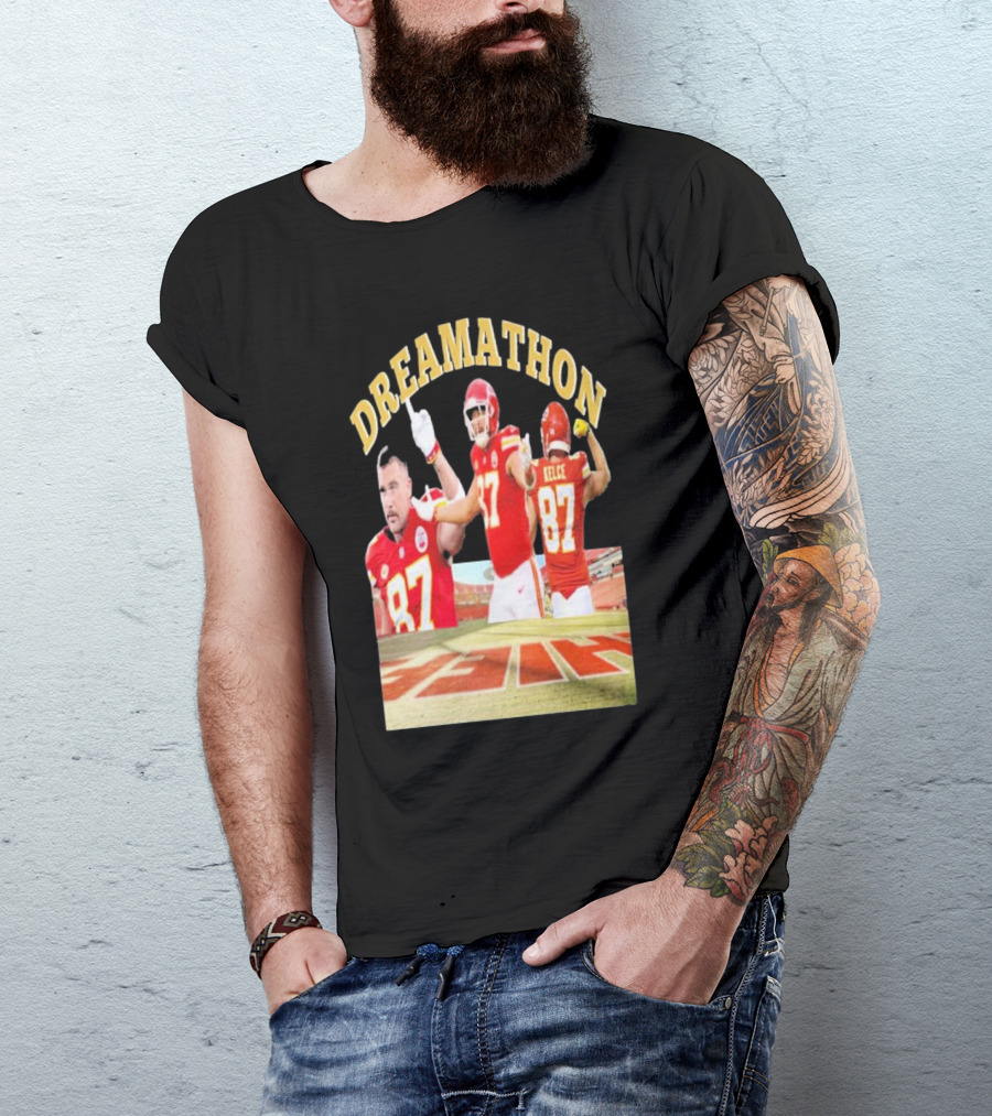 Dreamathon Travis Kelce #87 Kansas City Chiefs NFL T-Shirt