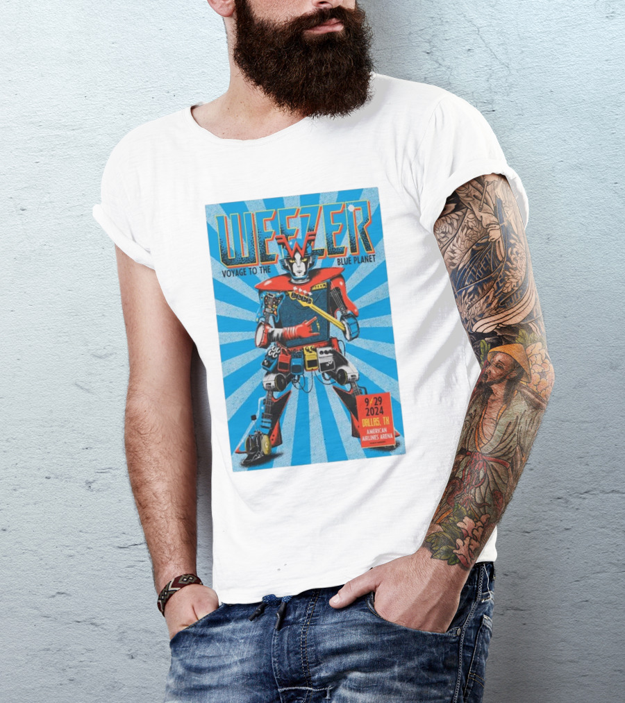 Weezer Voyage To The Blue Planet American Airlines Center Dallas TX September 29 T-Shirt