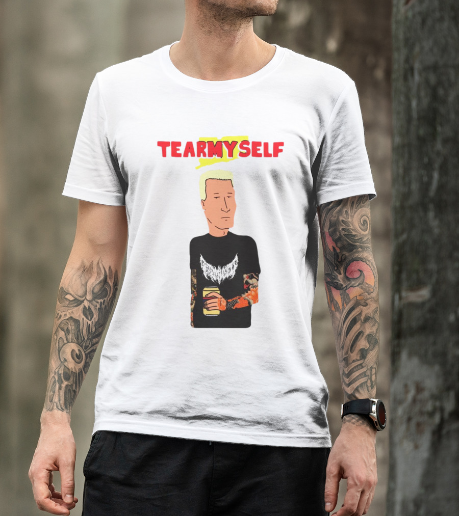 TEAR Myself Boomhauer Rick And Morty Crossover T-Shirt