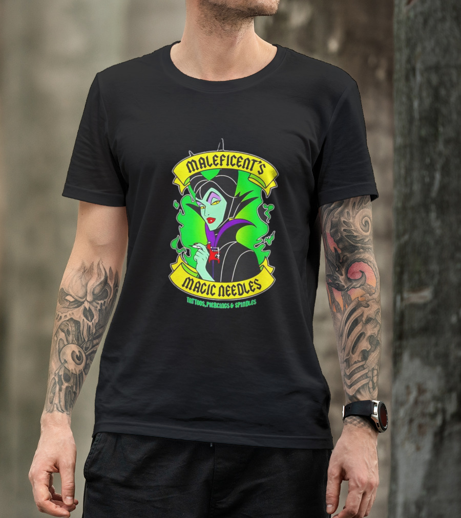 Maleficent's Magic Needles Tattoos Piercings And Spindles T-Shirt