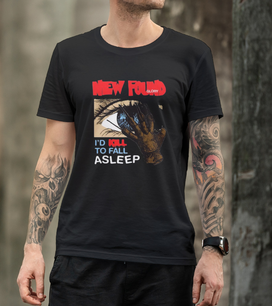 New Found Glory I'd Kill To Fall Asleep Eye With Hand T-Shirt