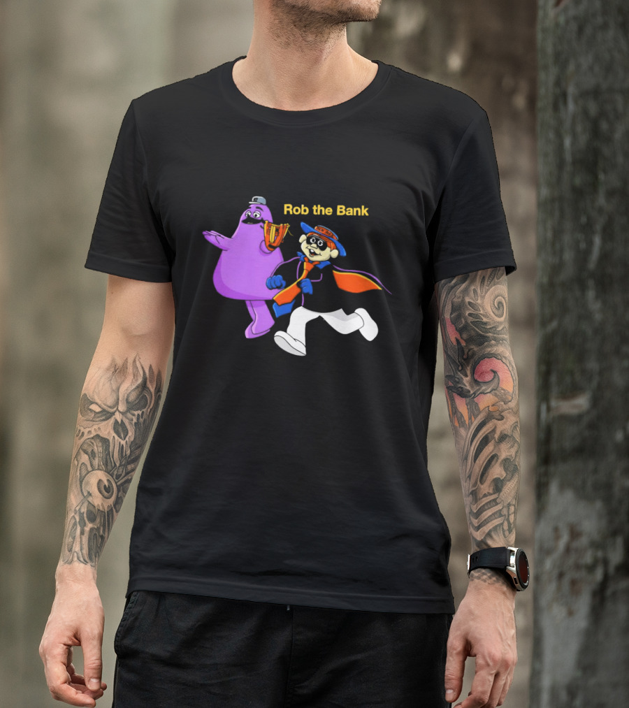 New York Mets Grimace Rob The Bank Hamburglar Duo T-Shirt