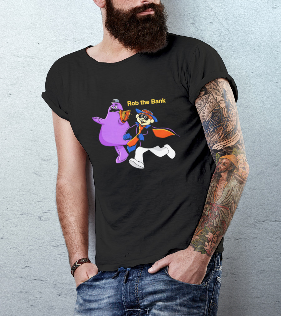 New York Mets Grimace Rob The Bank Hamburglar Duo T-Shirt