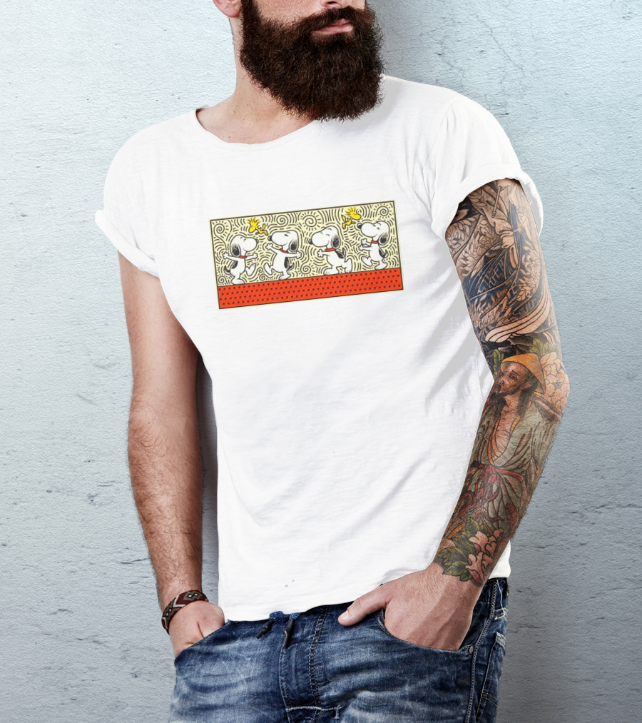 Snoopy And Woodstock Peanuts Doodle Friends T-Shirt