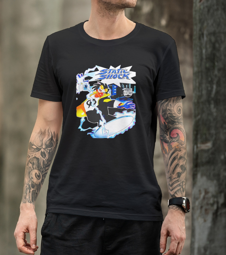 Static Shock DC Comics Electric Hero Iconic T-Shirt