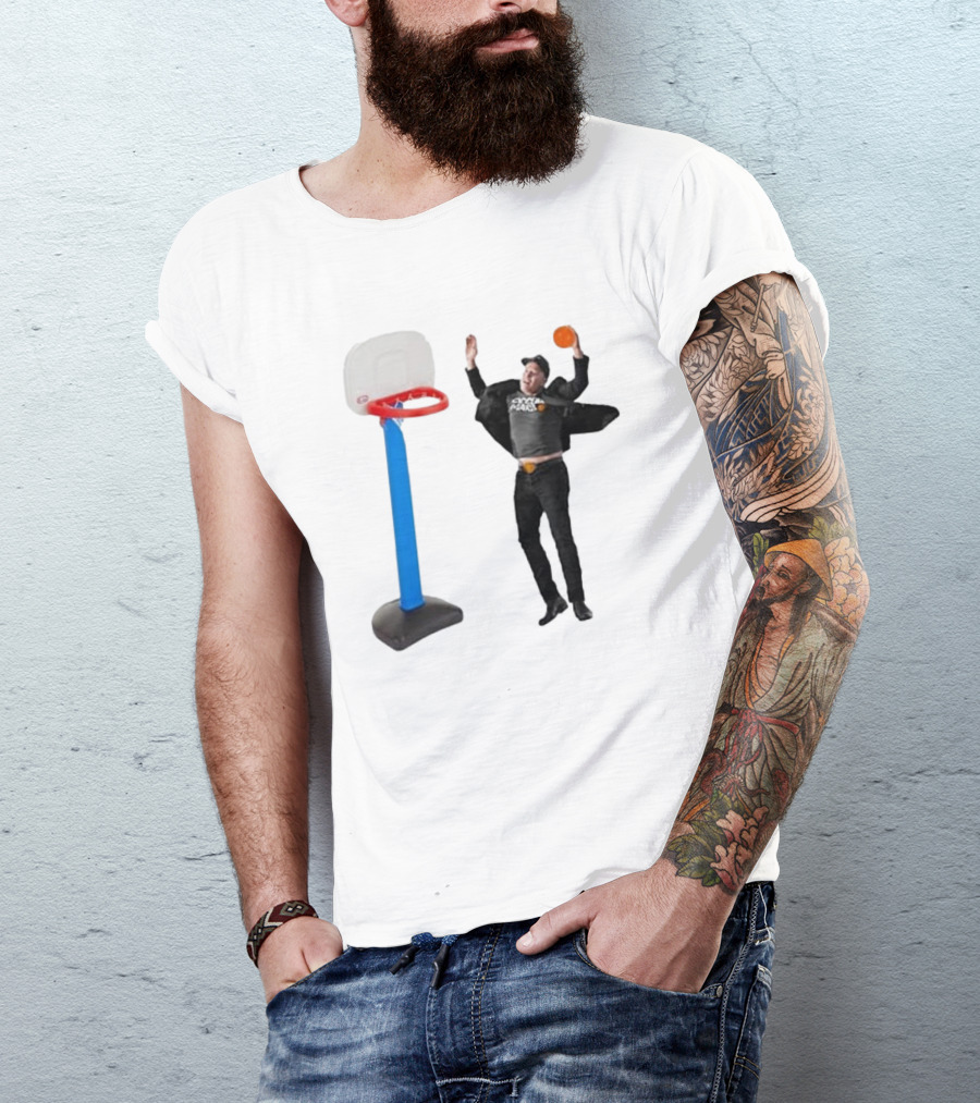 Lil’ Elon Musk Dunking On Basketball Hoop T-Shirt