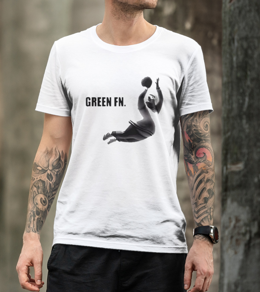 Green Fn Peter Griffin Basketball Dunking T-Shirt