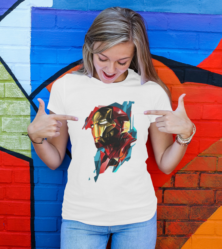 Marvel Avengers Endgame Iron Man Abstract T-Shirt