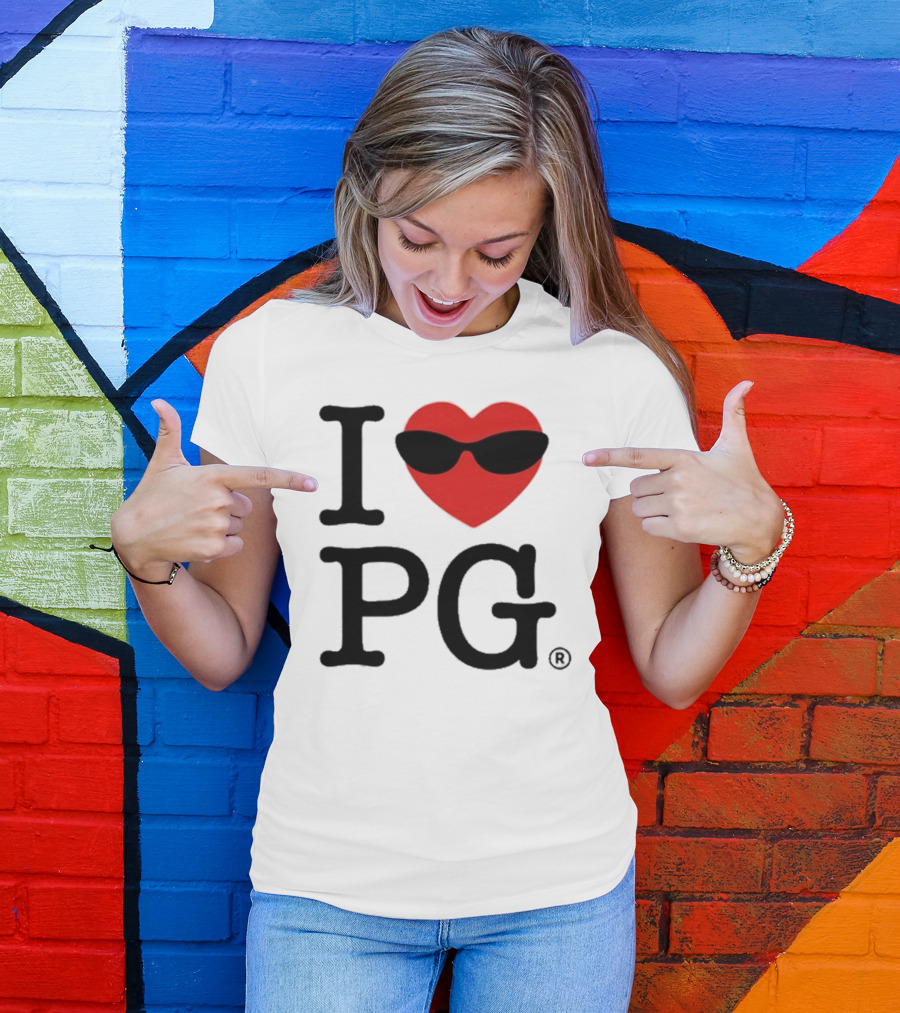 I Heart PG Cool Sunglasses Emblem T-Shirt