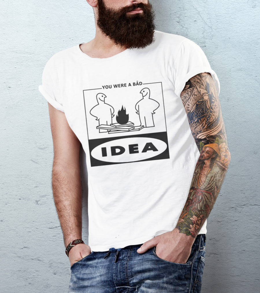 You Were A Bad Idea Campfire Stick Figures T-Shirt