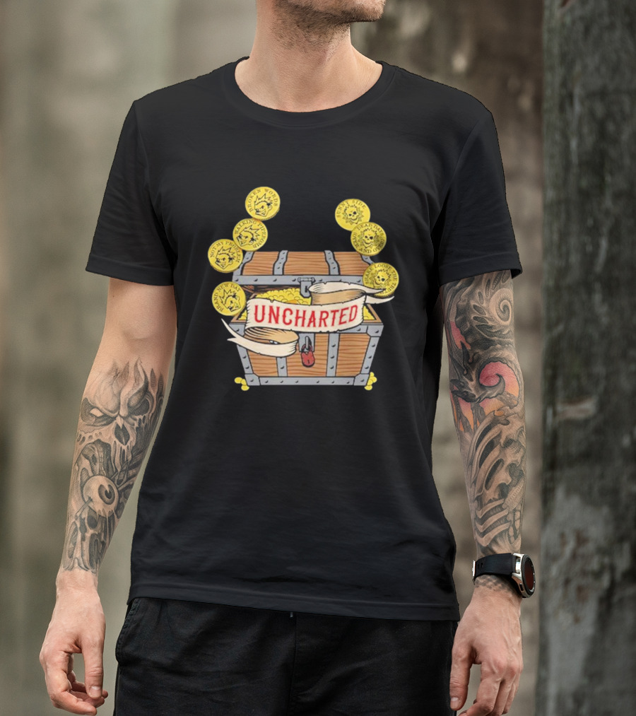 Less Than Jake Uncharted Treasure Chest And Coins T-Shirt