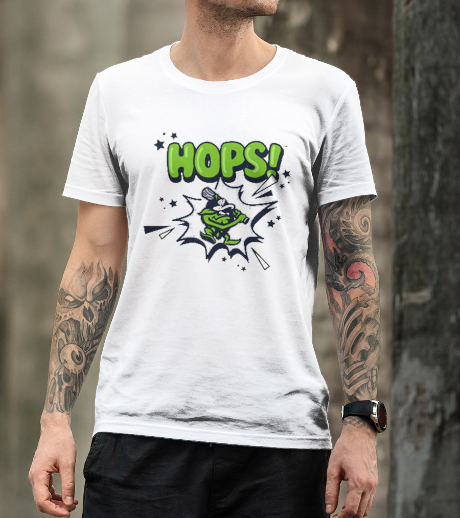 Hops Comic Burst Baseball 108 Stitches Youth T-Shirt