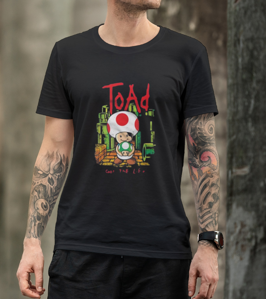 Toda Got The Life Toad New Arrival Dracula Byte T-Shirt
