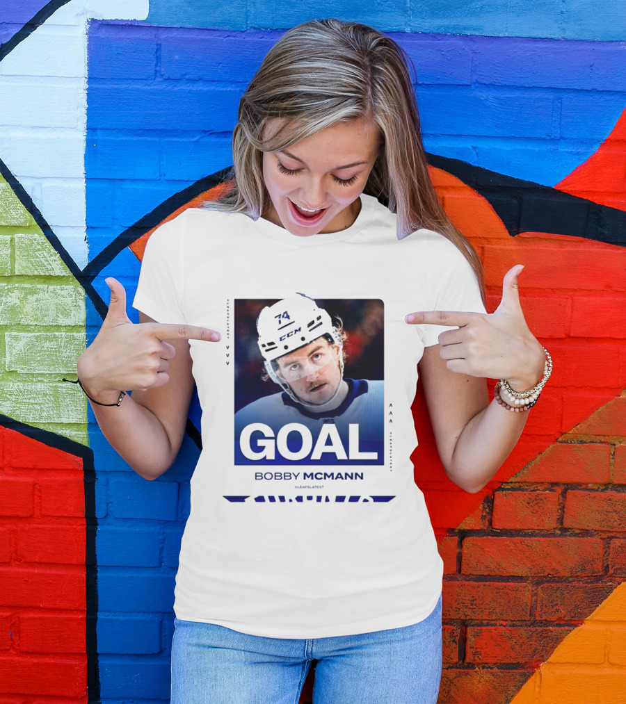 Toronto Maple Leafs NHL Goal Bobby McMann T-Shirt