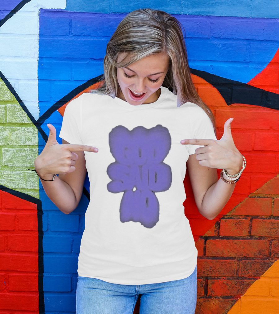 Omarapollo God Said No Purple Blur T-Shirt