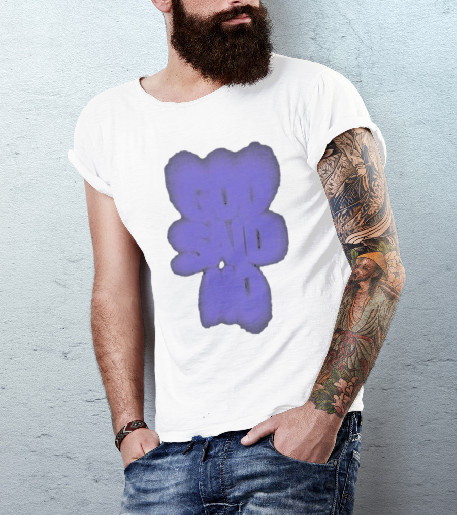 Omarapollo God Said No Purple Blur T-Shirt