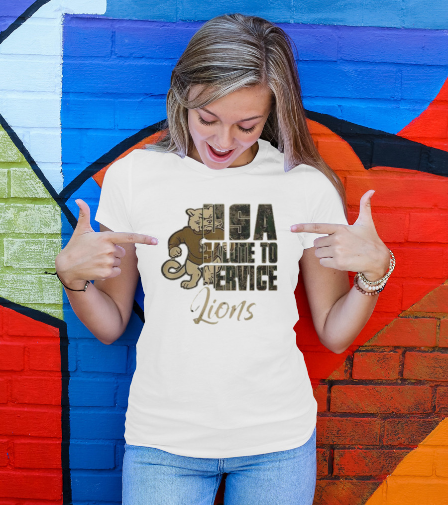 Penn State Nittany Lions USA Salute To Service Lions T-Shirt
