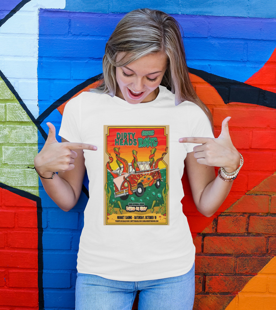 Dirty Heads Sublime Rome Nugget Casino October 19 Sitting On Stacy Tour T-Shirt