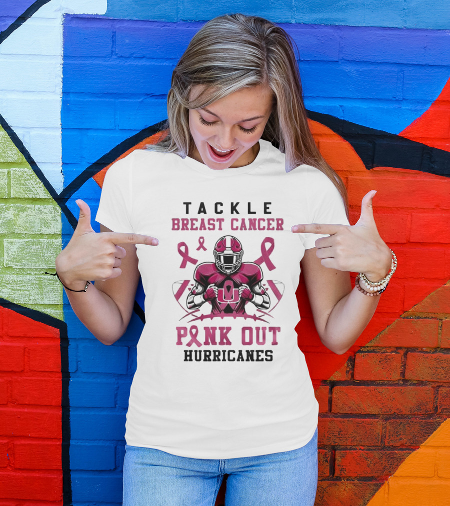Tackle Breast Cancer Pink Out Hurricanes T-Shirt