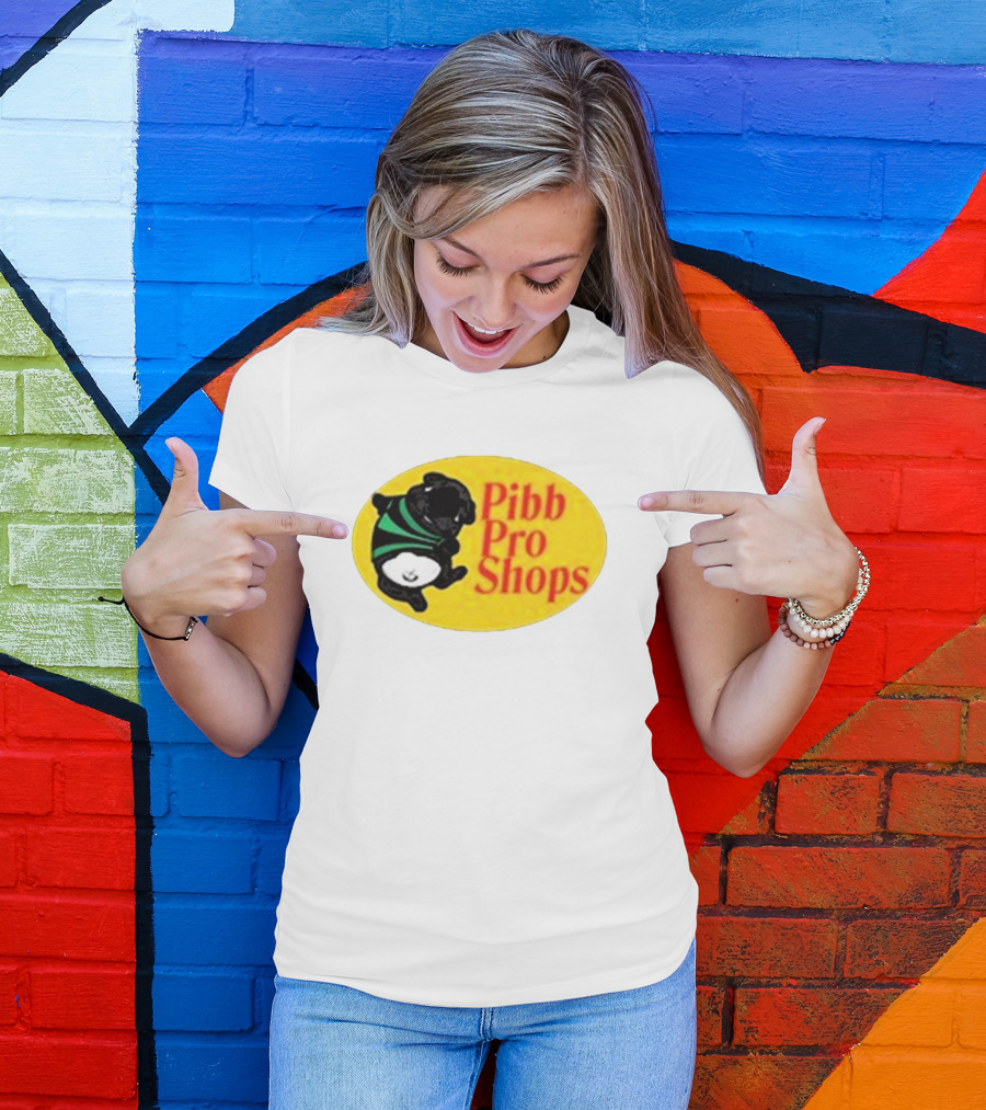 Pibble Palace Pibb Pro Shops Yellow Oval Bulldog T-Shirt