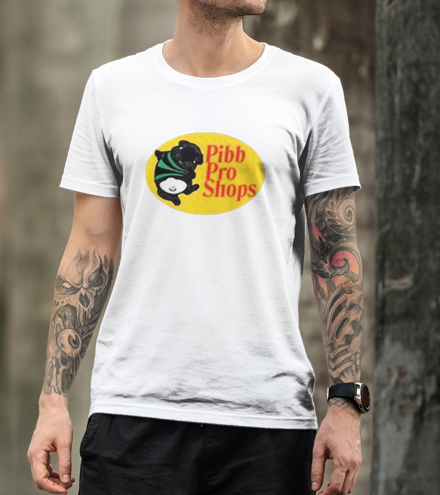 Pibble Palace Pibb Pro Shops Yellow Oval Bulldog T-Shirt