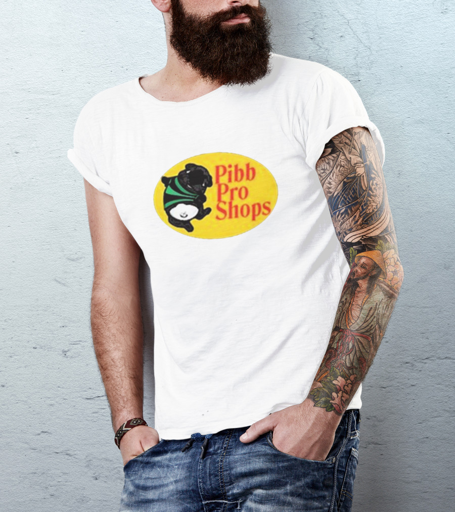 Pibble Palace Pibb Pro Shops Yellow Oval Bulldog T-Shirt