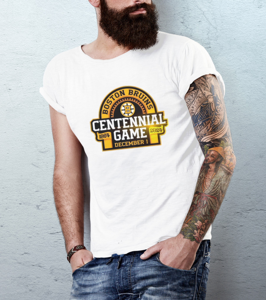 Boston Bruins 1924 Centennial Game December 1 T-Shirt
