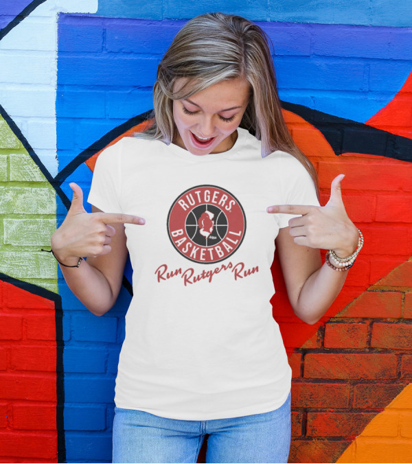 Rutgers Basketball Run Rutgers Run Vintage T-Shirt