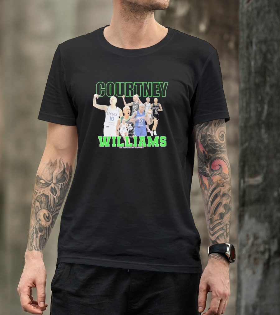 Courtney Williams Minnesota Lynx Lynx 10 The Homegrown Company T-Shirt