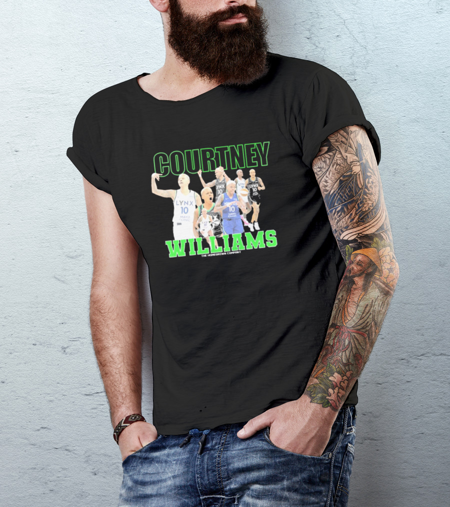 Courtney Williams Minnesota Lynx Lynx 10 The Homegrown Company T-Shirt