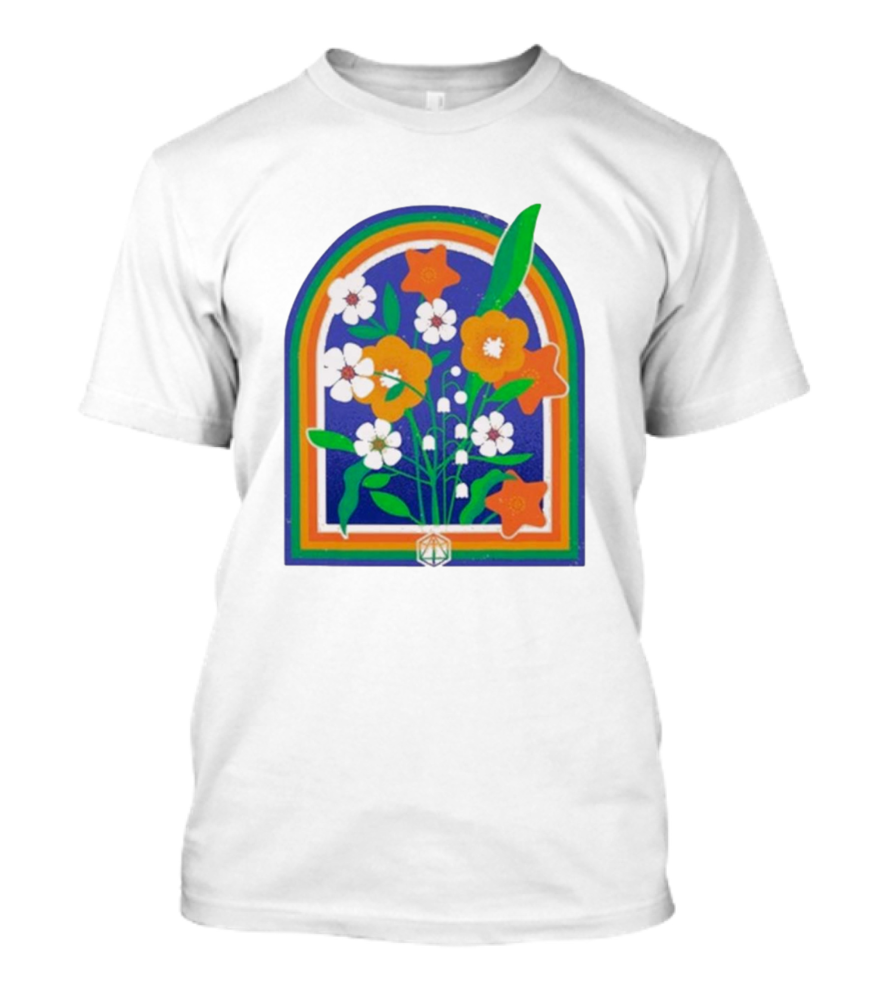 Critrole Role Hope Blooms New Rainbow Floral Arch T-Shirt